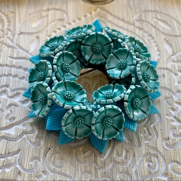 Vintage made in Germany floral brooch